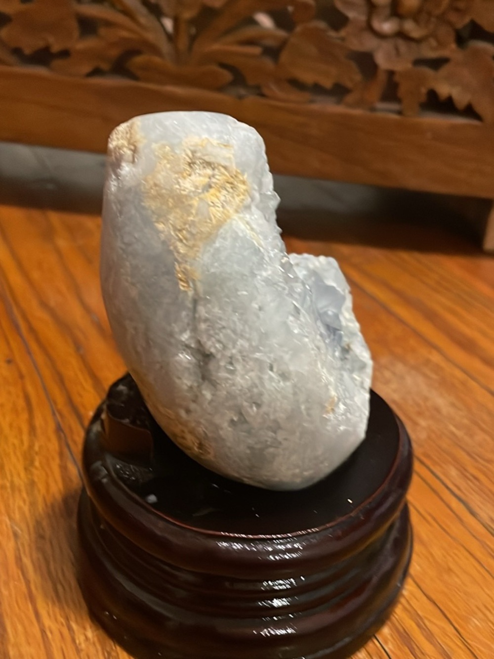 Blue Quartz Geode - Picture 2 of 4